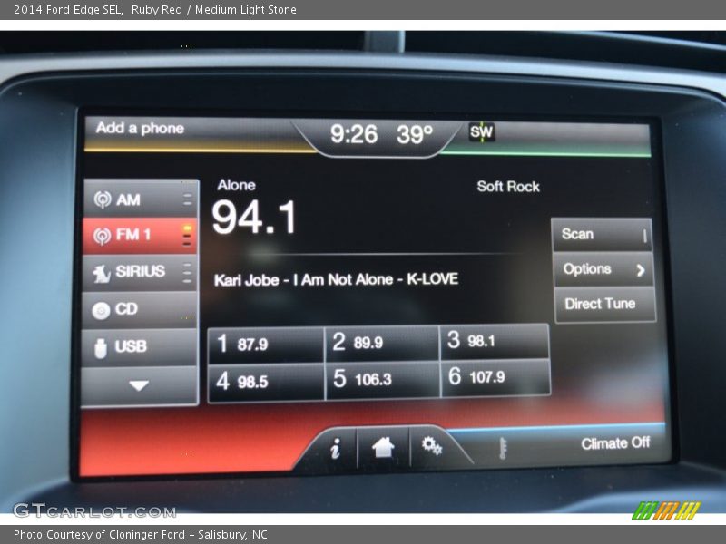 Ruby Red / Medium Light Stone 2014 Ford Edge SEL