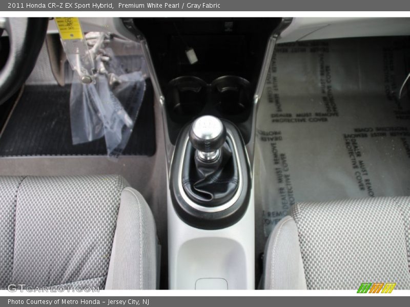 Premium White Pearl / Gray Fabric 2011 Honda CR-Z EX Sport Hybrid