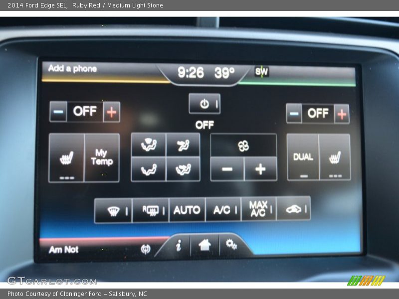 Ruby Red / Medium Light Stone 2014 Ford Edge SEL