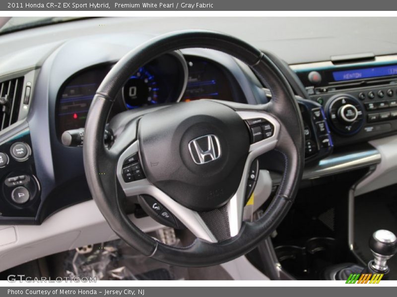 Premium White Pearl / Gray Fabric 2011 Honda CR-Z EX Sport Hybrid