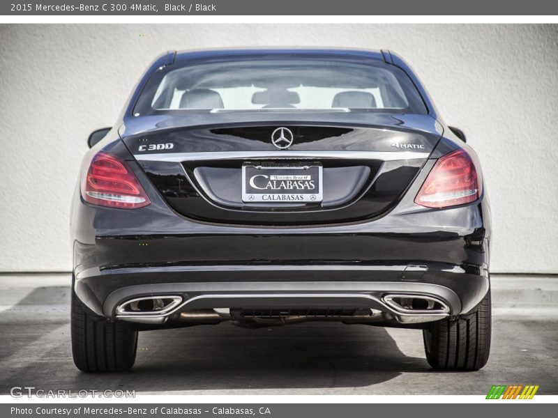 Black / Black 2015 Mercedes-Benz C 300 4Matic