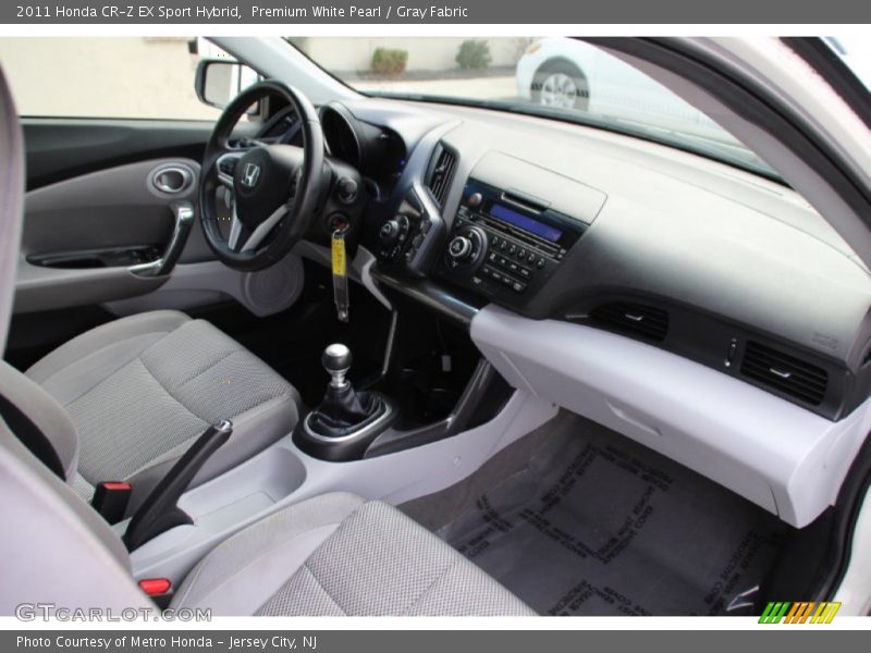 Premium White Pearl / Gray Fabric 2011 Honda CR-Z EX Sport Hybrid