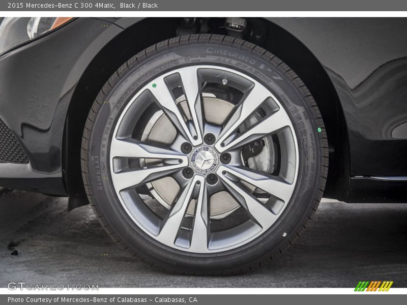 Black / Black 2015 Mercedes-Benz C 300 4Matic