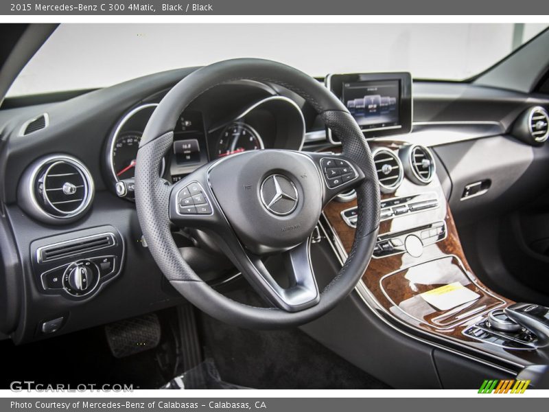 Black / Black 2015 Mercedes-Benz C 300 4Matic
