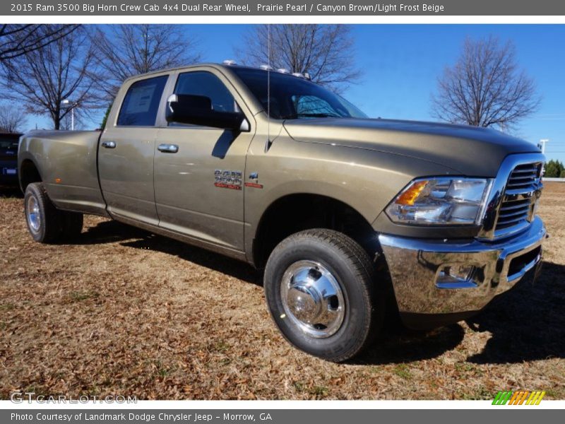 Front 3/4 View of 2015 3500 Big Horn Crew Cab 4x4 Dual Rear Wheel