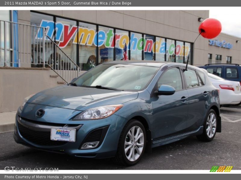 Gunmetal Blue Mica / Dune Beige 2011 Mazda MAZDA3 s Sport 5 Door