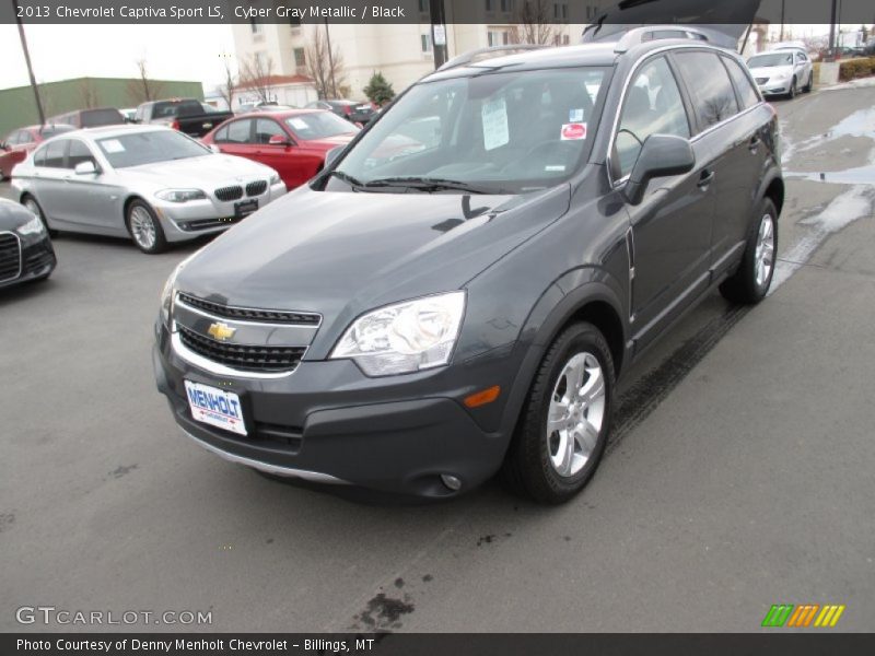 Cyber Gray Metallic / Black 2013 Chevrolet Captiva Sport LS