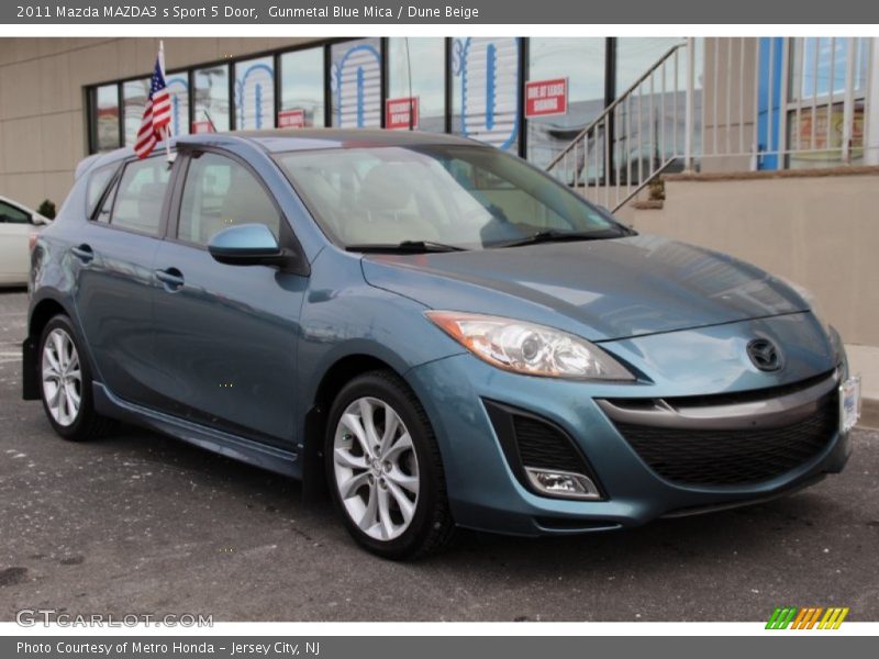 Gunmetal Blue Mica / Dune Beige 2011 Mazda MAZDA3 s Sport 5 Door