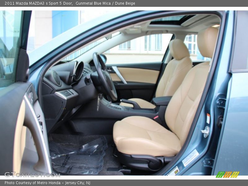 Gunmetal Blue Mica / Dune Beige 2011 Mazda MAZDA3 s Sport 5 Door