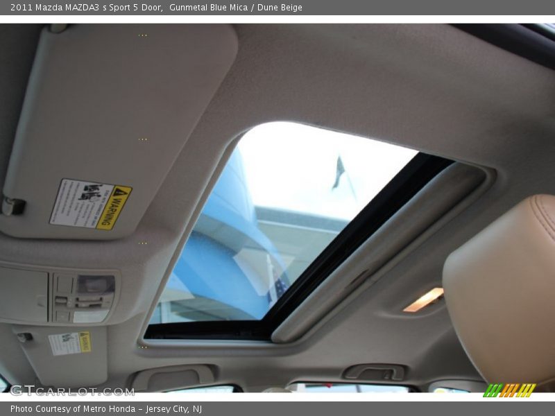 Gunmetal Blue Mica / Dune Beige 2011 Mazda MAZDA3 s Sport 5 Door