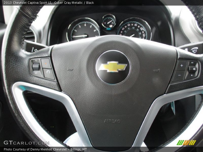 Cyber Gray Metallic / Black 2013 Chevrolet Captiva Sport LS
