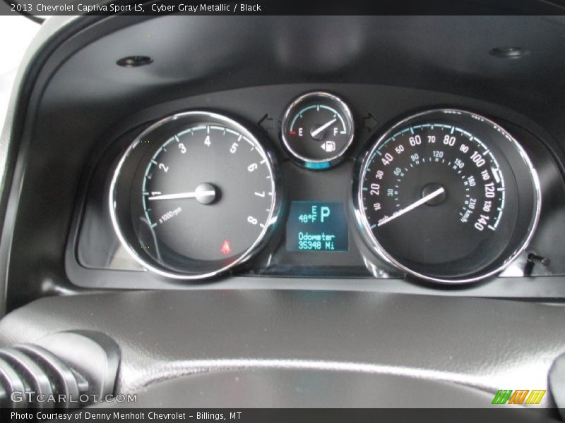 Cyber Gray Metallic / Black 2013 Chevrolet Captiva Sport LS