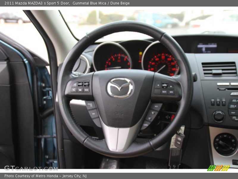 Gunmetal Blue Mica / Dune Beige 2011 Mazda MAZDA3 s Sport 5 Door