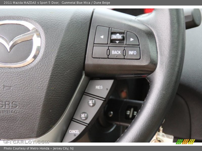 Gunmetal Blue Mica / Dune Beige 2011 Mazda MAZDA3 s Sport 5 Door