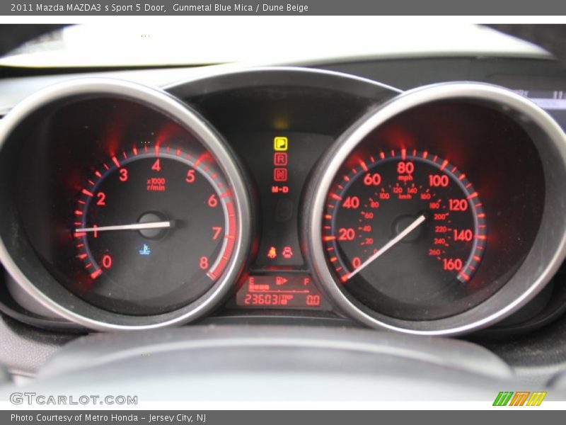 Gunmetal Blue Mica / Dune Beige 2011 Mazda MAZDA3 s Sport 5 Door