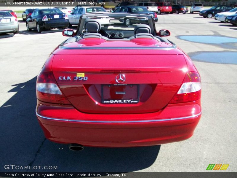 Mars Red / Ash 2006 Mercedes-Benz CLK 350 Cabriolet