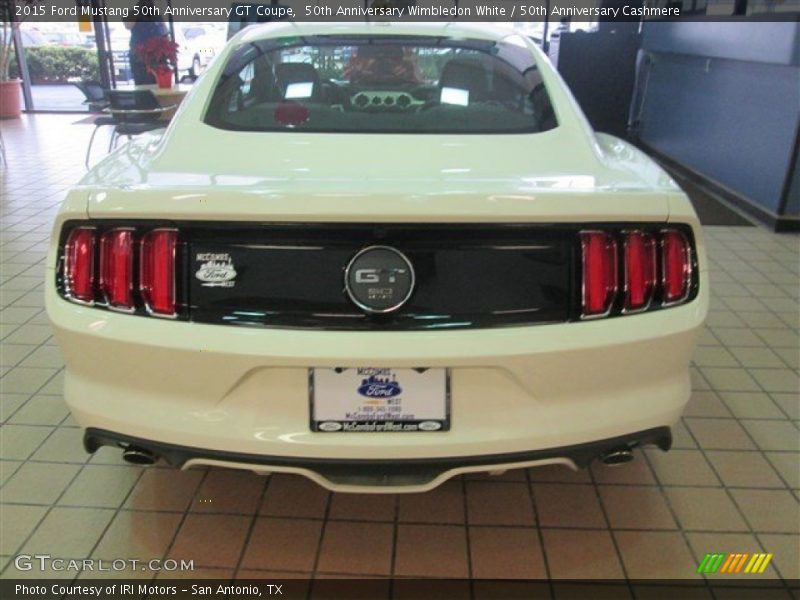 50th Anniversary Wimbledon White / 50th Anniversary Cashmere 2015 Ford Mustang 50th Anniversary GT Coupe