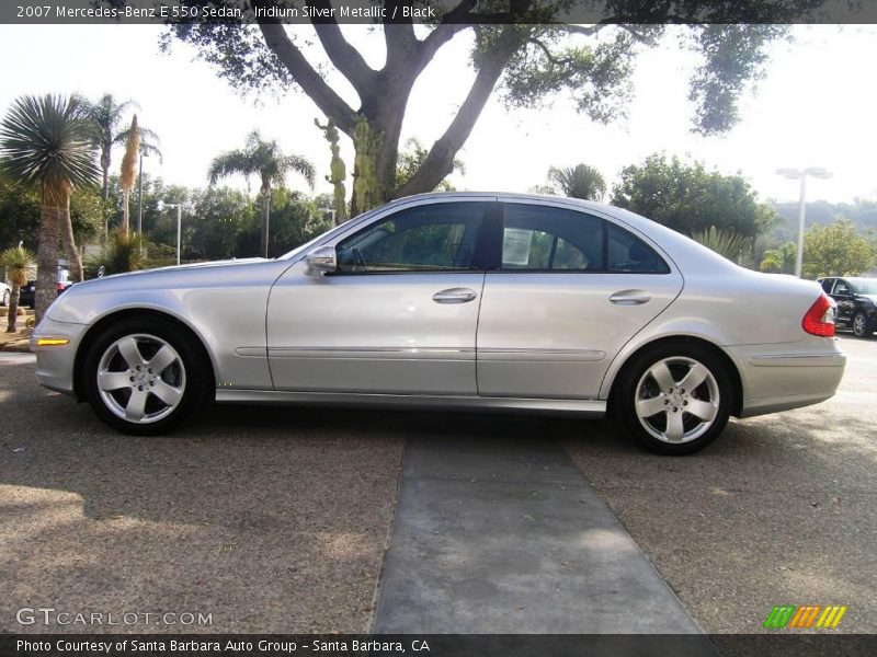 Iridium Silver Metallic / Black 2007 Mercedes-Benz E 550 Sedan