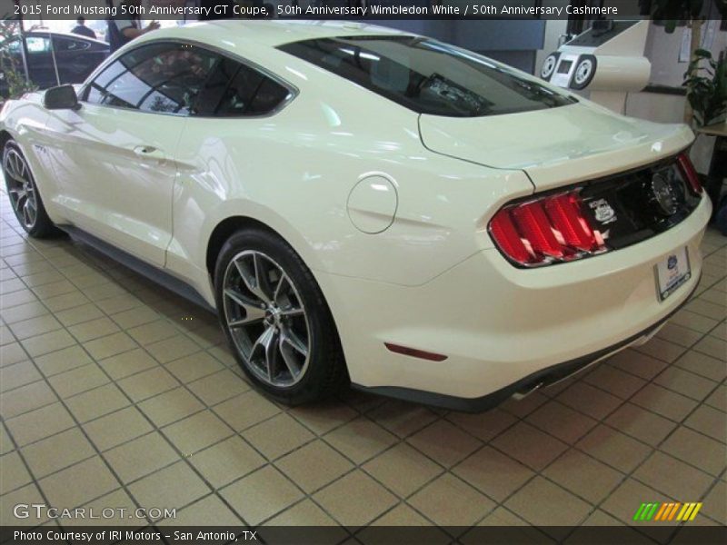 50th Anniversary Wimbledon White / 50th Anniversary Cashmere 2015 Ford Mustang 50th Anniversary GT Coupe
