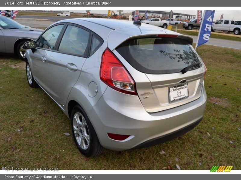 Ingot Silver / Charcoal Black 2014 Ford Fiesta SE Hatchback