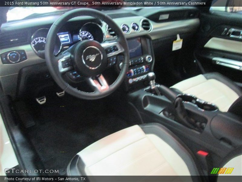 50th Anniversary Wimbledon White / 50th Anniversary Cashmere 2015 Ford Mustang 50th Anniversary GT Coupe