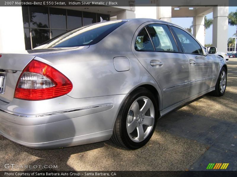 Iridium Silver Metallic / Black 2007 Mercedes-Benz E 550 Sedan