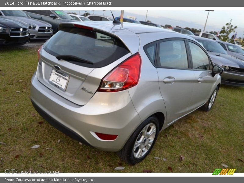 Ingot Silver / Charcoal Black 2014 Ford Fiesta SE Hatchback