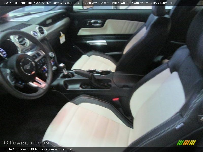 50th Anniversary Wimbledon White / 50th Anniversary Cashmere 2015 Ford Mustang 50th Anniversary GT Coupe