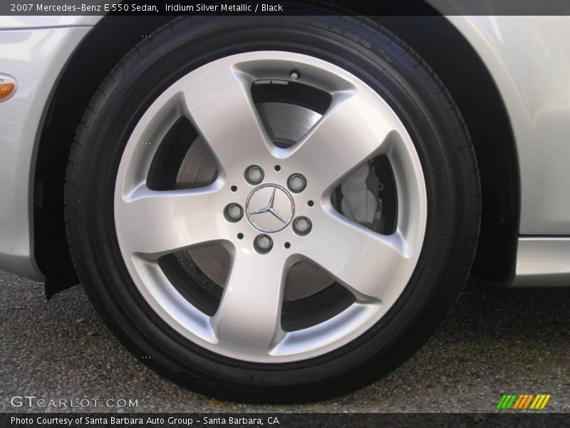 Iridium Silver Metallic / Black 2007 Mercedes-Benz E 550 Sedan