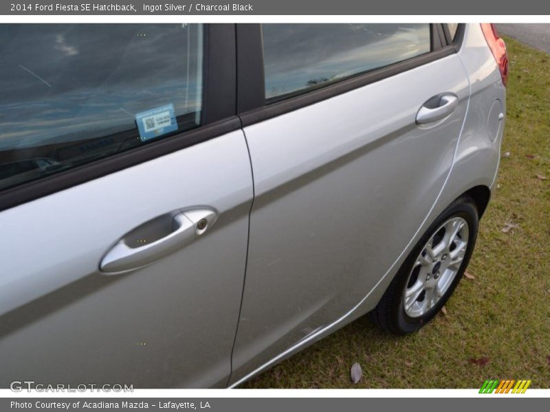 Ingot Silver / Charcoal Black 2014 Ford Fiesta SE Hatchback