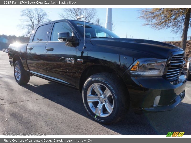 Black / Black 2015 Ram 1500 Sport Crew Cab 4x4