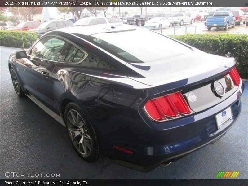 50th Anniversary Kona Blue Metallic / 50th Anniversary Cashmere 2015 Ford Mustang 50th Anniversary GT Coupe