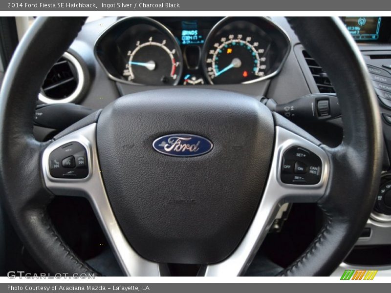 Ingot Silver / Charcoal Black 2014 Ford Fiesta SE Hatchback