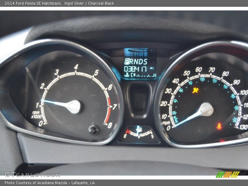 Ingot Silver / Charcoal Black 2014 Ford Fiesta SE Hatchback