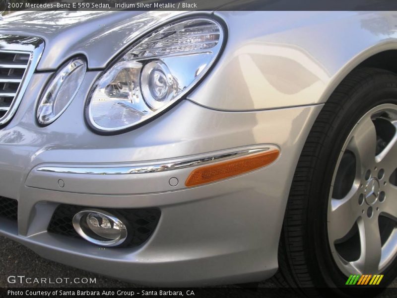 Iridium Silver Metallic / Black 2007 Mercedes-Benz E 550 Sedan