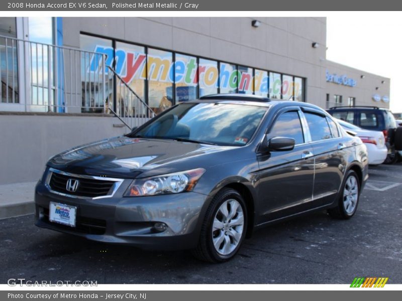 Polished Metal Metallic / Gray 2008 Honda Accord EX V6 Sedan