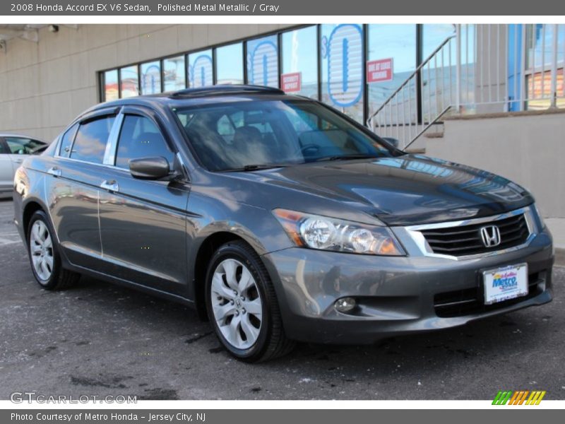 Polished Metal Metallic / Gray 2008 Honda Accord EX V6 Sedan