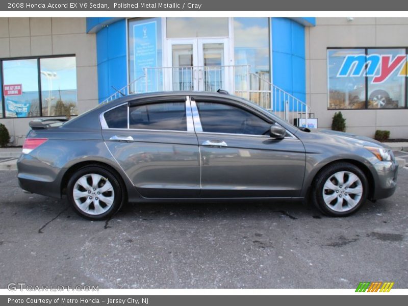 Polished Metal Metallic / Gray 2008 Honda Accord EX V6 Sedan