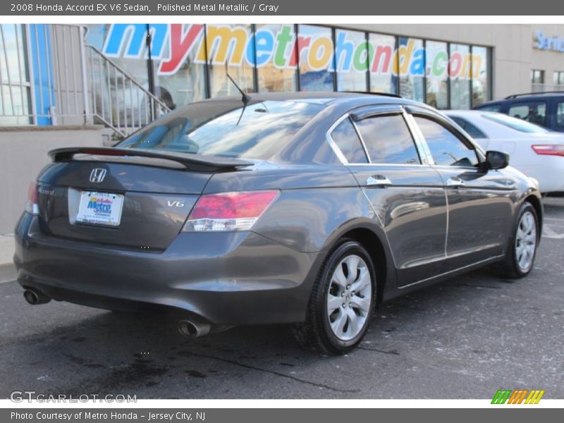 Polished Metal Metallic / Gray 2008 Honda Accord EX V6 Sedan