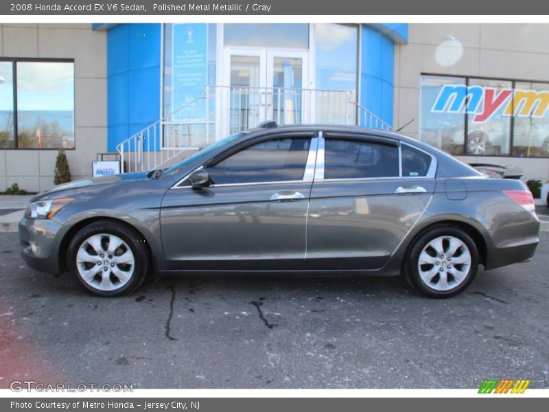 Polished Metal Metallic / Gray 2008 Honda Accord EX V6 Sedan