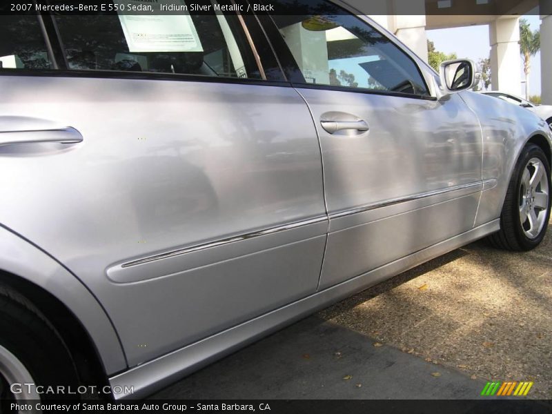 Iridium Silver Metallic / Black 2007 Mercedes-Benz E 550 Sedan