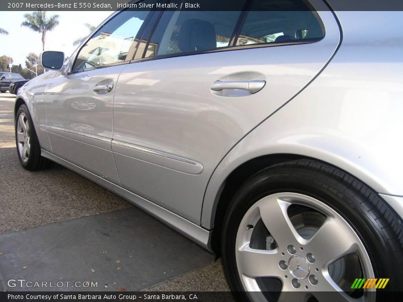 Iridium Silver Metallic / Black 2007 Mercedes-Benz E 550 Sedan