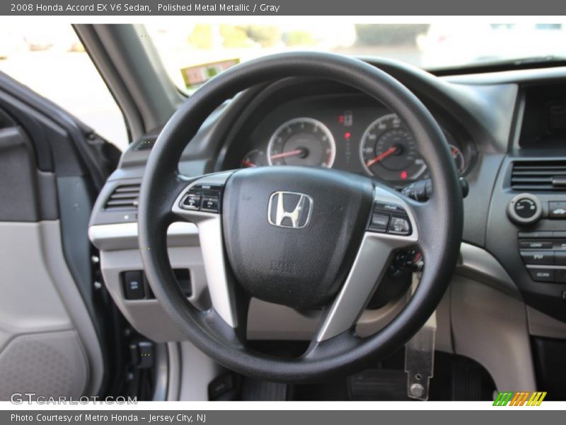 Polished Metal Metallic / Gray 2008 Honda Accord EX V6 Sedan