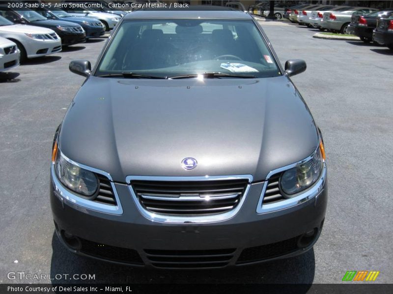 Carbon Gray Metallic / Black 2009 Saab 9-5 Aero SportCombi