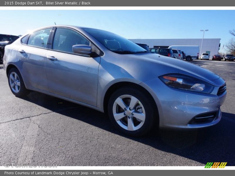Billet Silver Metallic / Black 2015 Dodge Dart SXT
