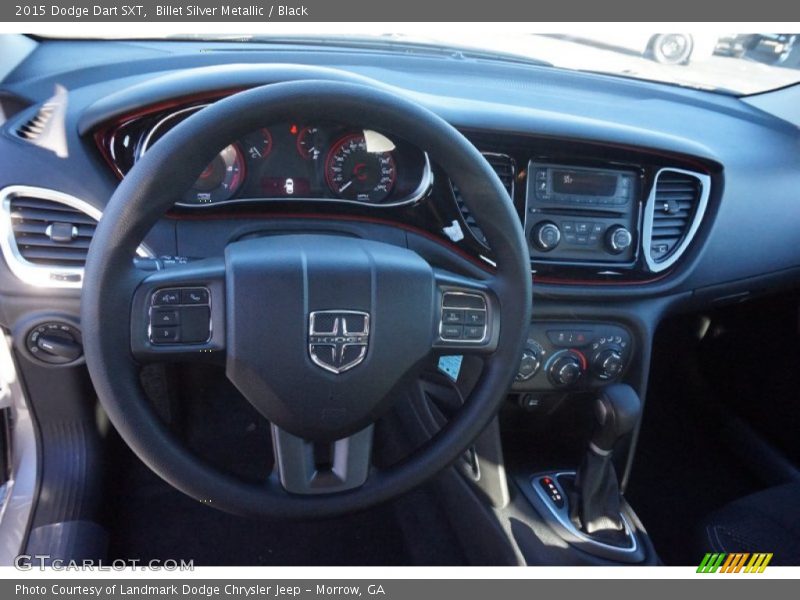 Billet Silver Metallic / Black 2015 Dodge Dart SXT