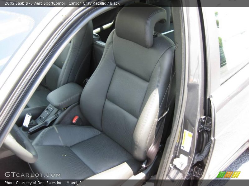 Carbon Gray Metallic / Black 2009 Saab 9-5 Aero SportCombi