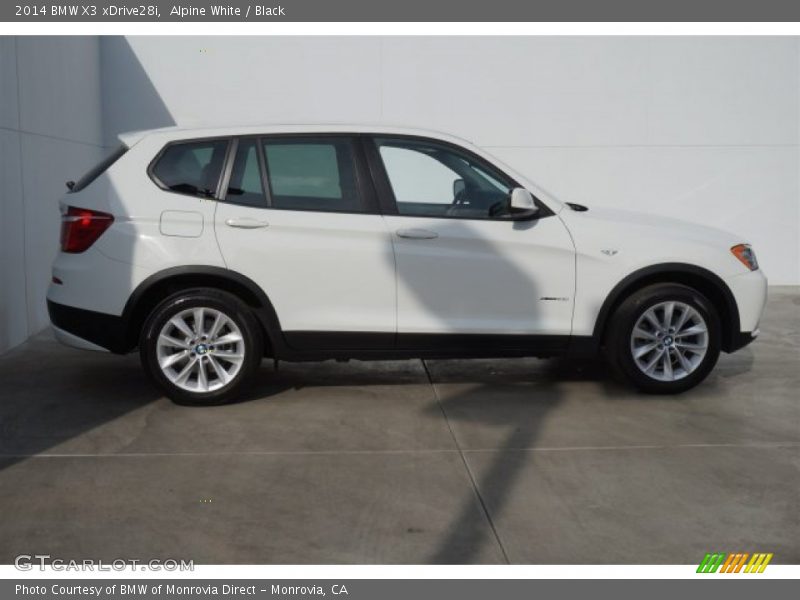 Alpine White / Black 2014 BMW X3 xDrive28i