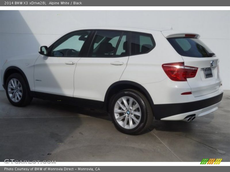 Alpine White / Black 2014 BMW X3 xDrive28i