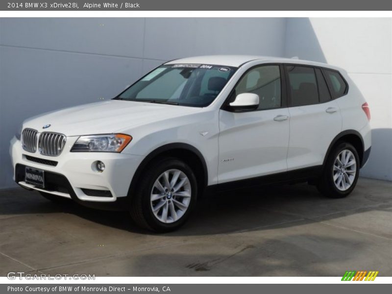 Alpine White / Black 2014 BMW X3 xDrive28i